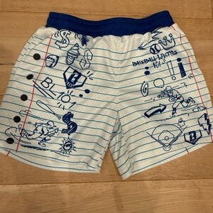 Baseball Lifestyle Notebook paper shorts